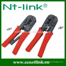 China Shenzhen Netlink crimp ferramenta para 4P + 6P + 8P